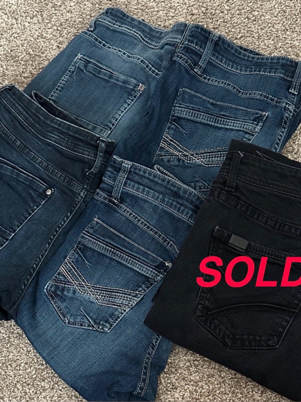 BKE Durable Denim in Black/Blue (1 pair per sale) Can do a bundle deal!